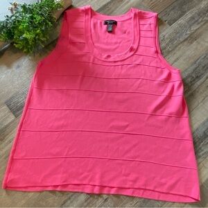 CABLE & GAUGE WOMAN Hot Pink Sleeveless Top, Size 3x